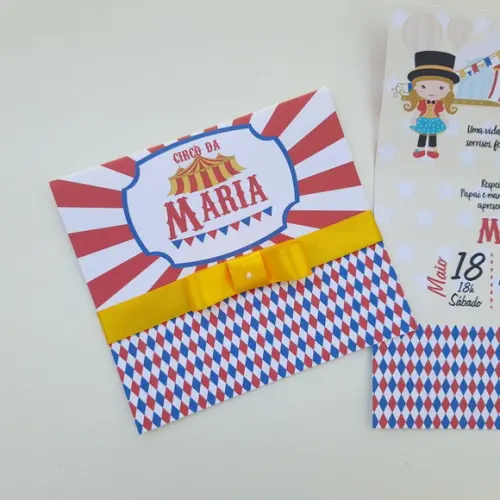 Convite Circo Menina