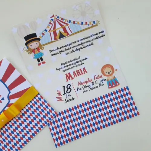 Convite Circo Menina