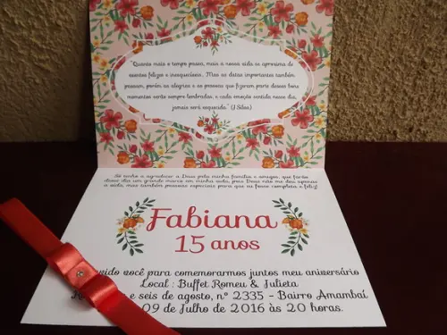 Convite de 15 anos