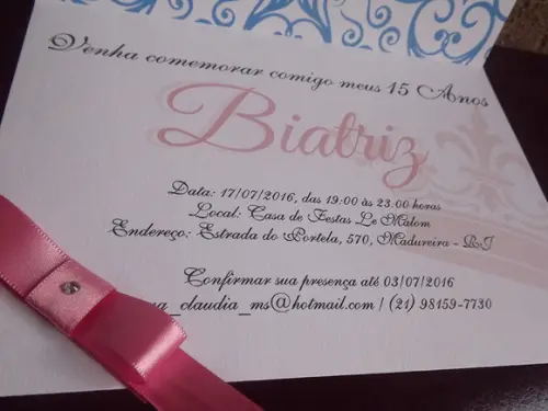 Convite de 15 anos