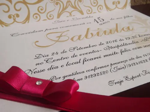 Convite de 15 anos