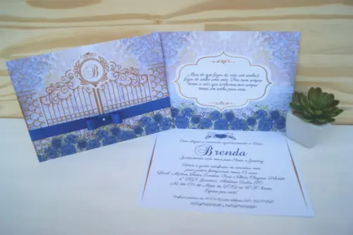 Convite de 15 Anos Jardim Secreto