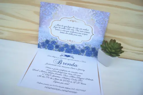 Convite de 15 Anos Jardim Secreto