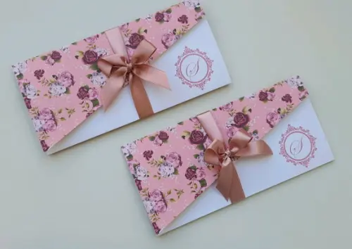 Convite de 15 anos rose