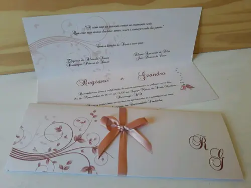 convite de casamento