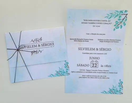 Convite de Casamento