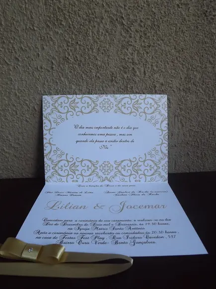 Convite de Casamento