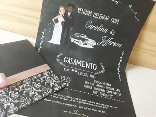 Convite de Casamento - Couche