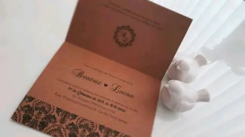 Convite de casamento barato
