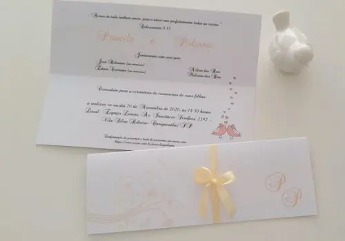 Convite de Casamento Carteira