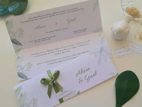 Convite de Casamento Carteira