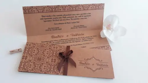Convite de Casamento Carteira