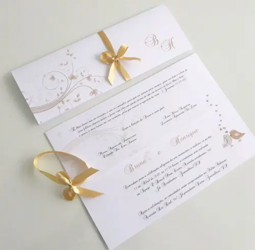 Convite de Casamento Carteira