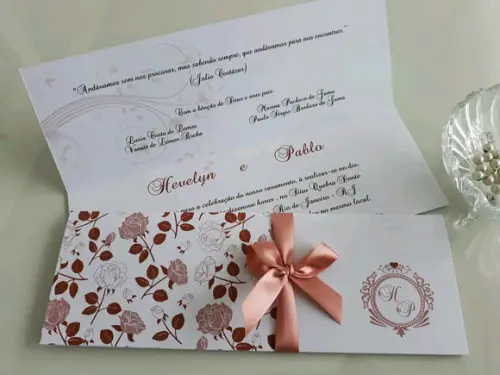 Convite de Casamento Carteira