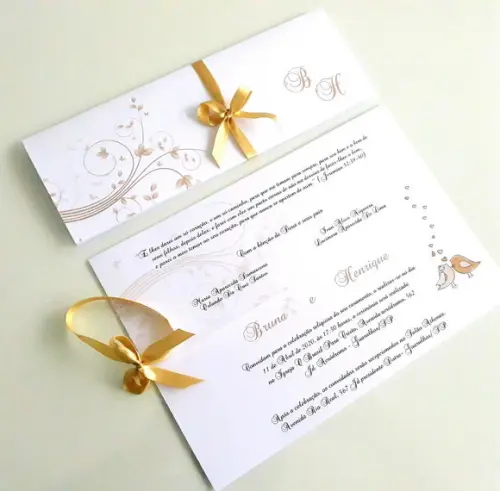 Convite de Casamento Carteira