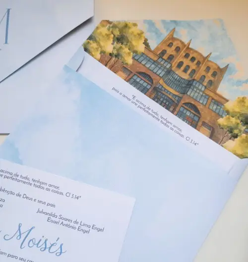 Convite de Casamento Envelope