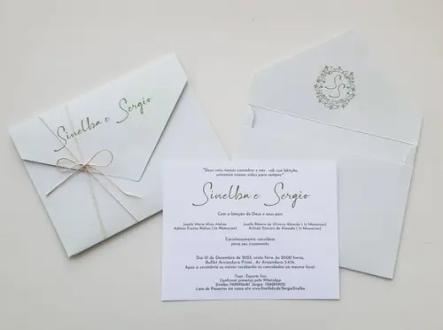 Convite de Casamento Envelope