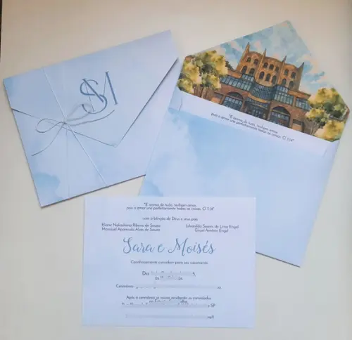 Convite de Casamento Envelope
