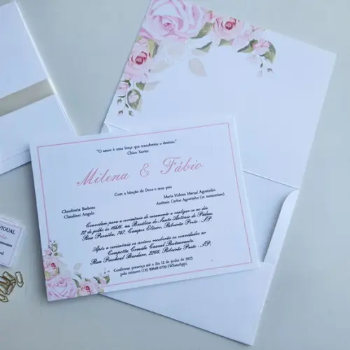 Convite de Casamento Envelope