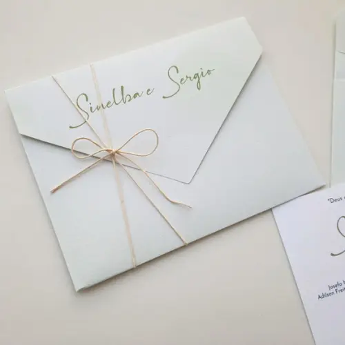 Convite de Casamento Envelope