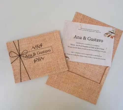 Convite de Casamento Envelope