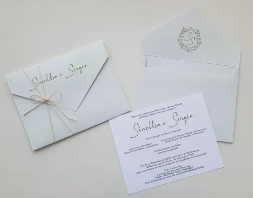 Convite de Casamento Envelope
