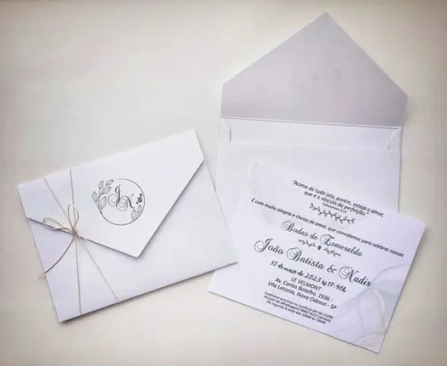 Convite de Casamento Envelope