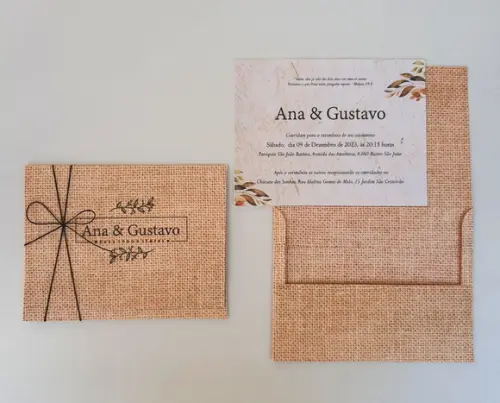 Convite de Casamento Envelope