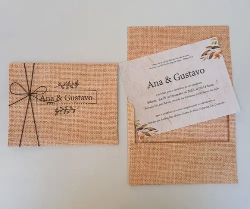 Convite de Casamento Envelope