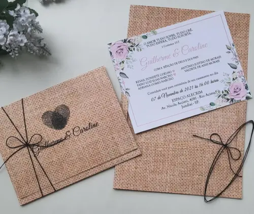Convite de Casamento Envelope