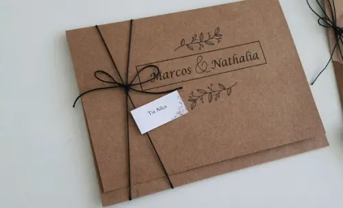 Convite de Casamento Envelope