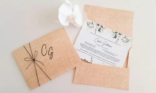 Convite de Casamento Envelope