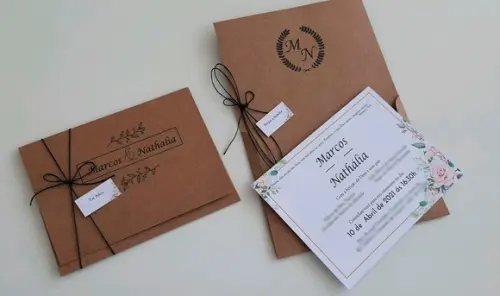 Convite de Casamento Envelope