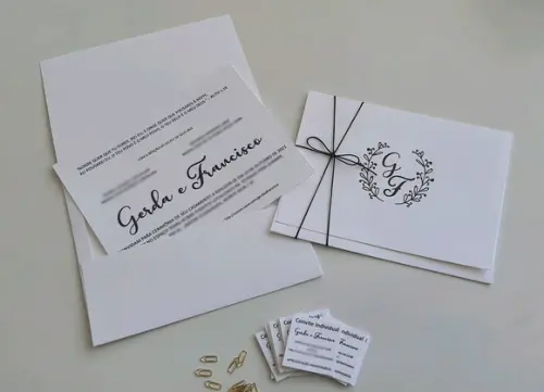 Convite de Casamento Envelope