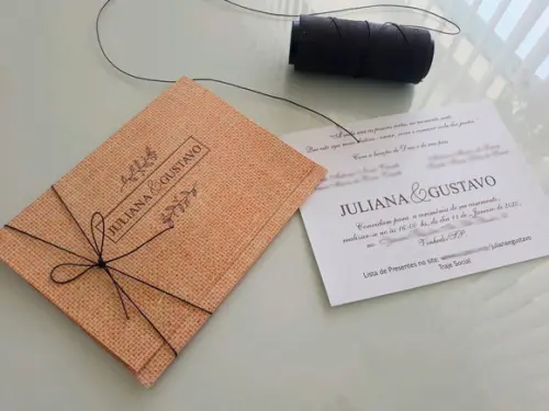 Convite de Casamento Envelope