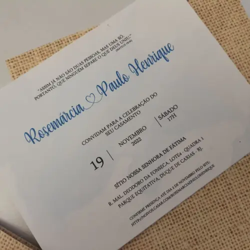 Convite De Casamento Envelope