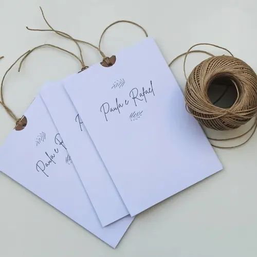 Convite de Casamento Envelope de Luva