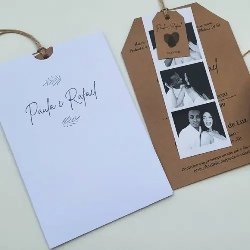 Convite de Casamento Envelope de Luva