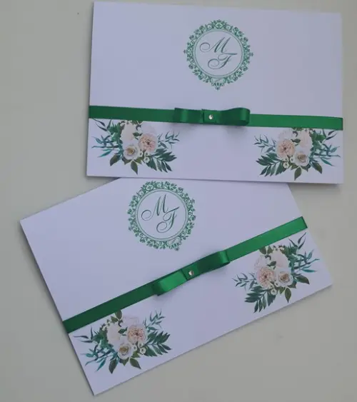 Convite de Casamento Floral
