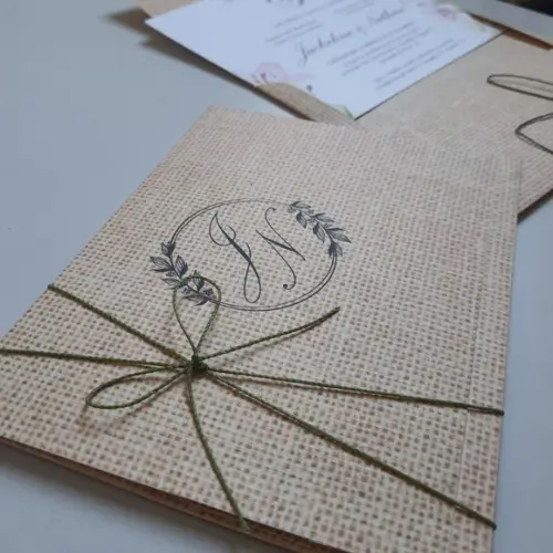 Convite Envelope Rustico