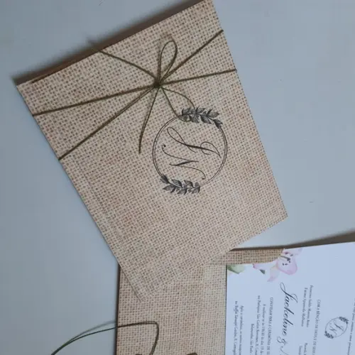 Convite Envelope Rustico