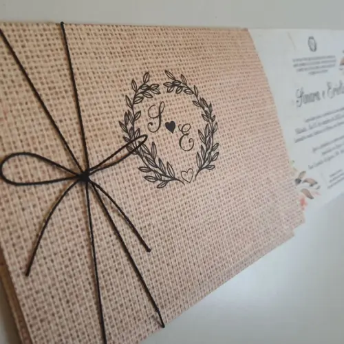 Convite Envelope Rustico
