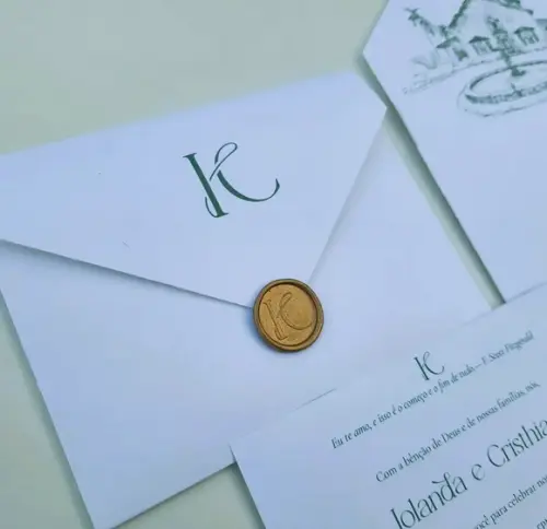 Convite Envelope Texturizado