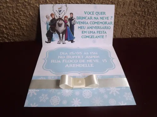 Convite Frozen
