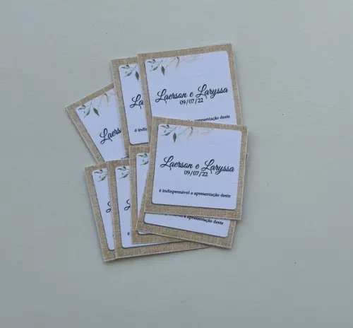 Convite individual de casamento