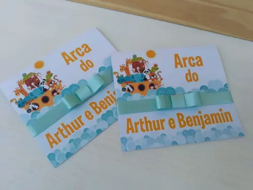 Convite Infantil ARCA DE NOE CRISTÃO