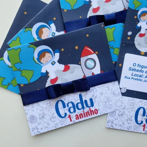 Convite Infantil Astronauta