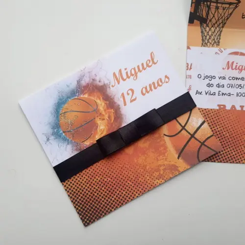 Convite Infantil Basquete