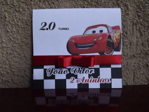 Convite Infantil Carros