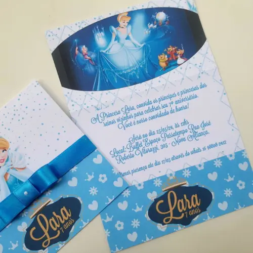 Convite Infantil Cinderela